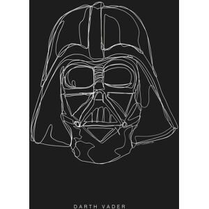 Komar Bild »Star Wars Lines Dark Side Vader«, Star Wars, (1 St.), Wandbild... Farbe Bild(er): schwarz-weiss