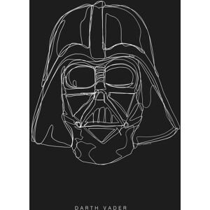Komar Bild »Star Wars Lines Dark Side Vader«, Star Wars, (1 St.), Wandbild... Farbe Bild(er): schwarz-weiss