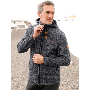 Marco Donati Strickfleecejacke schwarz-meliert 60/62
