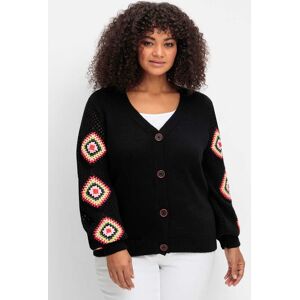 sheego by Joe Browns Strickjacke schwarz 48