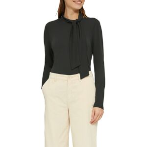 s.Oliver Langarmshirt, mit dekorativer Schleife GREY/BLACK 42