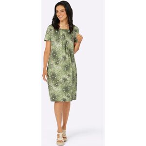 Inspirationen Jerseykleid »Jersey-Kleid« khaki-bedruckt 42