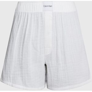 Calvin Klein Underwear Schlafshorts »BOXER SLIM«, mit Markenlabel auf dem Bund WHITE XS (34)