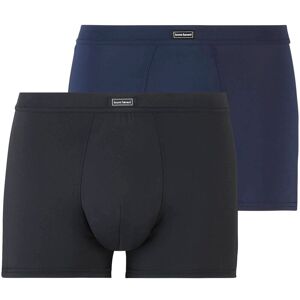 Bruno Banani Boxershorts, (2er Pack), mit angesetztem Bündchen blaugrau/schwarz S