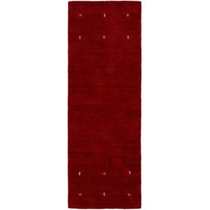 carpetfine Wollteppich »Gabbeh Uni, auch als Läufer und Rund erhältlich«,... rot B: 80 cm 1 St.