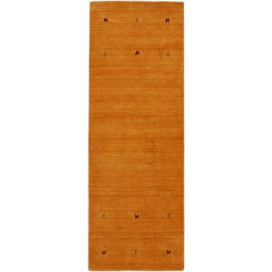 carpetfine Wollteppich »Gabbeh Uni, auch als Läufer und Rund erhältlich«,... gelb B: 80 cm 1 St.