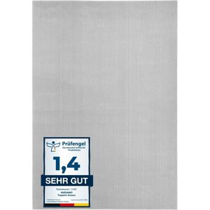 Andiamo Teppich »Arezzo«, rechteckig, 16 mm Höhe, Uni Farben, weicher Flor,... grau B: 80 cm 1 St.