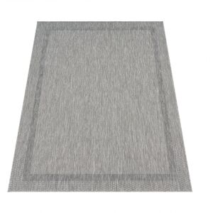 Paco Home Teppich »Roma 272«, rechteckig, 4 mm Höhe, Flachgewebe, meliert,... grau B: 300 cm 1 St.