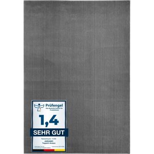 Andiamo Teppich »Arezzo«, rechteckig, 16 mm Höhe, Uni Farben, weicher Flor,... anthrazit B: 80 cm 1 St.