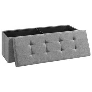 SONGMICS Sitztruhe »110 x 38 cm« Hellgrau