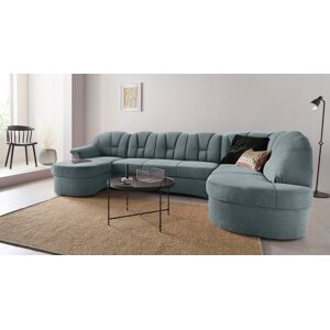 DOMO collection Wohnlandschaft »Papenburg U-Form«, in grosser Farbvielfalt,... eisblau