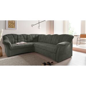 DOMO collection Ecksofa »Papenburg B/T/H: 242/190/84 cm L-Form«, wahlweise... dunkelgrün