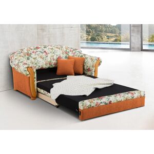 Home affaire 2-Sitzer »Milano, Schlafsofa im Landhaus-Stil, bequem,... terrakotta/geblümt