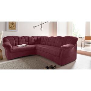 DOMO collection Ecksofa »Papenburg B/T/H: 242/190/84 cm L-Form«, wahlweise... beere