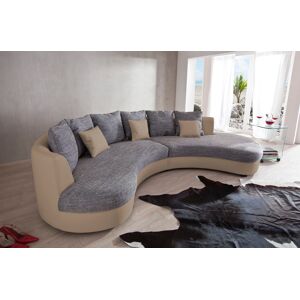 INOSIGN Ecksofa »Limoncello organische Formensprache, OTTOs Choice, L-Form«,... hellgrau/weiss-grau