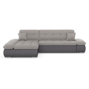 DOMO collection Ecksofa »Moric, L-Form, XXL-Sofa - Breite 300cm«, wahlweise... grau/silberfarben