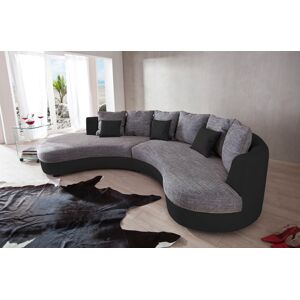 INOSIGN Ecksofa »Limoncello organische Formensprache, OTTOs Choice, L-Form«,... schwarz/weiss-grau