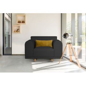 andas Loveseat »Maroon Sessel«, in skandinavischem Design, mit losem Kissen schwarz