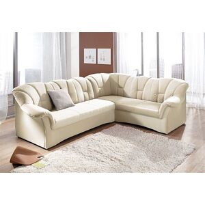 DOMO collection Ecksofa »Papenburg B/T/H: 242/190/84 cm L-Form«, wahlweise... creme
