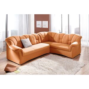 DOMO collection Ecksofa »Papenburg B/T/H: 242/190/84 cm L-Form«, wahlweise... pfirsich