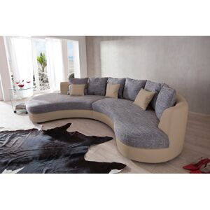 INOSIGN Ecksofa »Limoncello organische Formensprache, OTTOs Choice, L-Form«,... hellgrau/weiss-grau