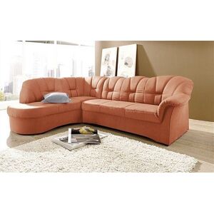 DOMO collection Ecksofa »Papenburg, zeitlose Rückensteppung, elegante... terrakotta