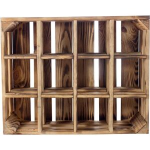 Holz Zollhaus Flaschenregal »Vintage« braun