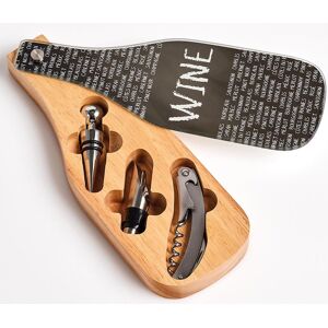 Zeller Present Weinflaschenöffner, (Set), 4-teilig holzfarben/schwarz