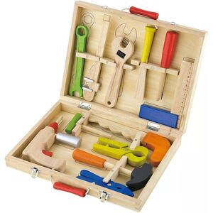 Viga® Holzspielzeug Kinder-Werkzeug-Set »12 Teile« Mehrfarbig, natur
