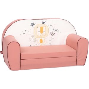 Knorrtoys® Kindersofa »Löwe Leo rose« Altrosa, Mehrfarbig