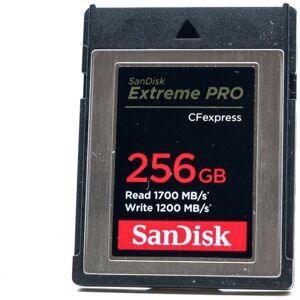 Gebraucht SanDisk 256GB Extreme PRO CFexpress Karte Type B Zustand: Ausgezeichnet