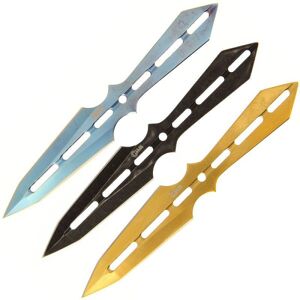 GT-DEKO - Fantasy und Schwert Shop Wurfmesser Set 3 farbig inklusive Tasche
