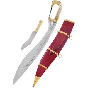 Falcata mit Pferdekopf inklusive Scheide und Beimesser