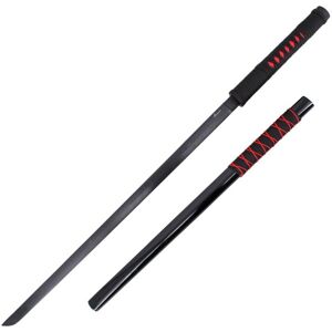 GT-DEKO - Fantasy und Schwert Shop Ninja Katana Schwert mit schwarzer Klinge