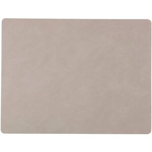 Lind Dna Leder-Platzset "Nupo" Eckig 35x45cm Hellgrau 981170