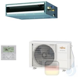 Fujitsu Mono Split Kanaleinbaugeräte 12000 Btu ARXG12KLLAP AOYG12KATA Klimaanlage ECO KL Kompakt R-32 Einzelphase 220v