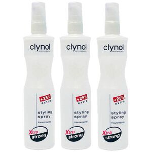 Clynol Stylingspray Xtra strong Frisurenspray Trio Set 3 x 250 ml