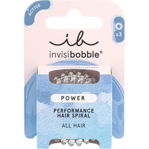 invisibobble Haargummis Power Crystal Clear, Pro Packung 3 Stück