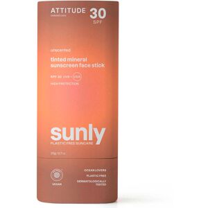 Attitude Sunly Tinted Face Stick Unscented SPF 30 20 g