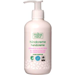 MATAS Natur Handcreme mit Bio-Aloe Vera und Vitamin E 240 ml