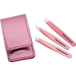 Tweezerman Micro Mini Tweezer Set - Micro Mini Pinzetten Set, Pink