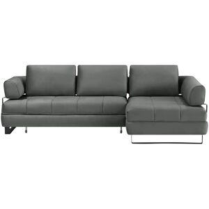 switch Ecksofa in Lederoptik Havana ¦ grau ¦ Maße (cm): B: 272 H: 89