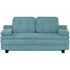 switch Schlafsofa aus Mikrofaser Fox ¦ blau ¦ Maße (cm): B: 203 H: 95