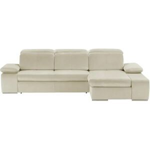 switch Ecksofa aus Mikrofaser Avilla ¦ beige ¦ Maße (cm): B: 285 H: 8