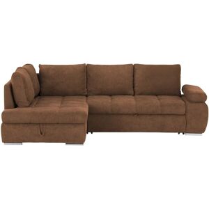 switch Ecksofa aus Flachgewebe Sky ¦ braun ¦ Maße (cm): B: 265 H: 89