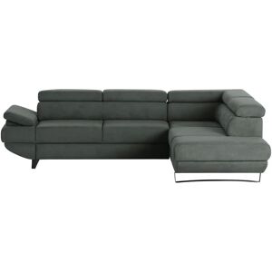 switch Ecksofa aus Mikrofaser Gio ¦ schwarz ¦ Maße (cm): B: 263 H: 74