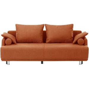 smart Sofa mit Schlaffunktion Zamira ¦ orange ¦ Maße (cm): B: 218 H: