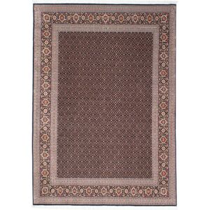Nain Trading Handgeknüpfter Teppich Täbriz 50Raj 216x150 Beige/Lila (Wolle mit Seide, Persien/Iran)