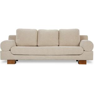 NV GALLERY 3-Sitzer-Sofa OMNIGHT - 3-Sitzer-Sofa, Papyrus Beige & Holz, B220 - Beige