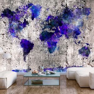 Artgeist Selbstklebende Fototapete - World Map: Ink Blots